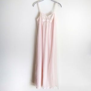 Vanity Fair 1960s full-length gown vintage pink 32